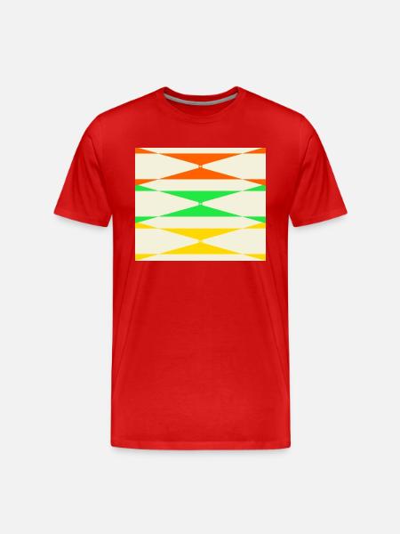 Farbecke - Männer Premium Bio T-Shirt - Rot