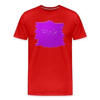 Rose - T-shirt bio Premium Homme - rouge - Devant - Damien (186cm)