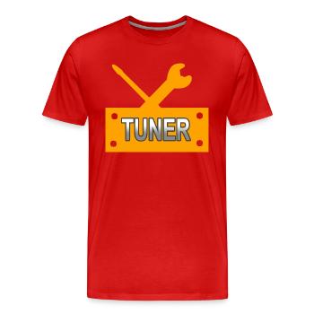 Voiture - T-shirt bio Premium Homme - rouge - Devant - Damien (186cm)