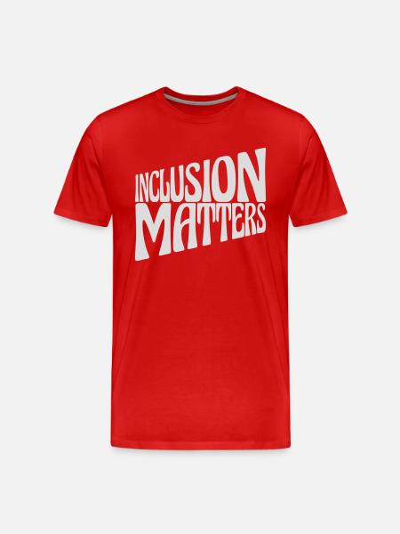 inclusion matters Logo Quote - Men's Premium Organic T-Shirt - red