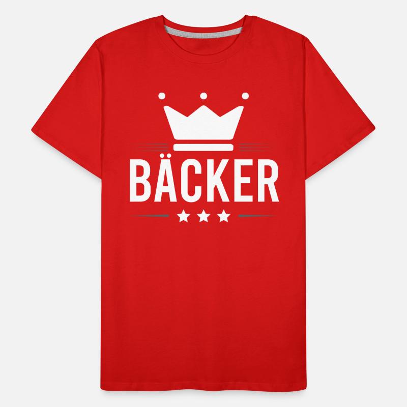 Bäcker Beruf Männer Premium Bio T-Shirt