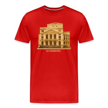 Théâtre d’Altenburg Thüringen Skatstadt - T-shirt bio Premium Homme - rouge - Devant - Damien (186cm)