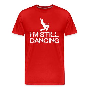 Dancing Dance Music - Männer Premium Bio T-Shirt - Rot - Vorne - Damien (186cm)