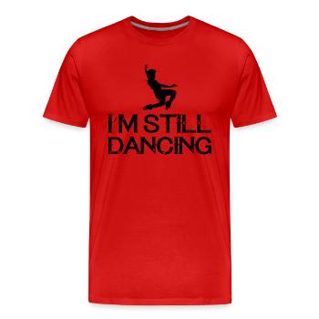 Dancing Dance Music - Männer Premium Bio T-Shirt - Rot - Vorne - Damien (186cm)