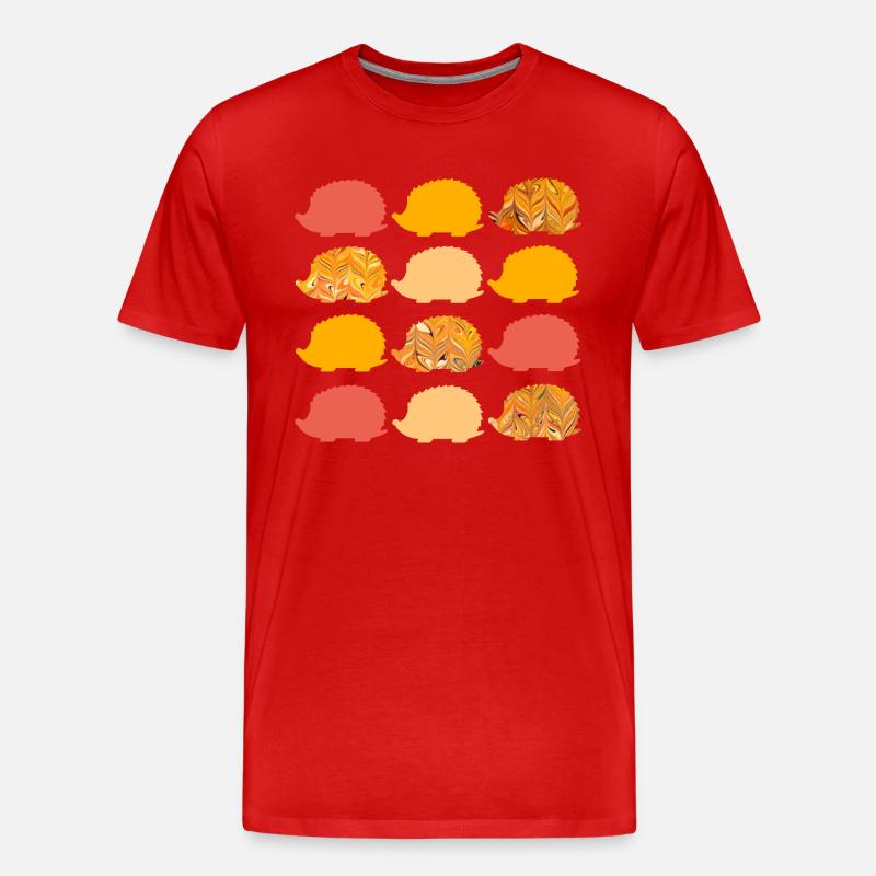 12 igel e 266 - Männer Premium Bio T-Shirt - Rot