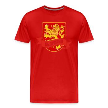 Bulgarien Flagge Balkan Sofia Bulgare Urlaub - Männer Premium Bio T-Shirt - Rot - Vorne - Damien (186cm)