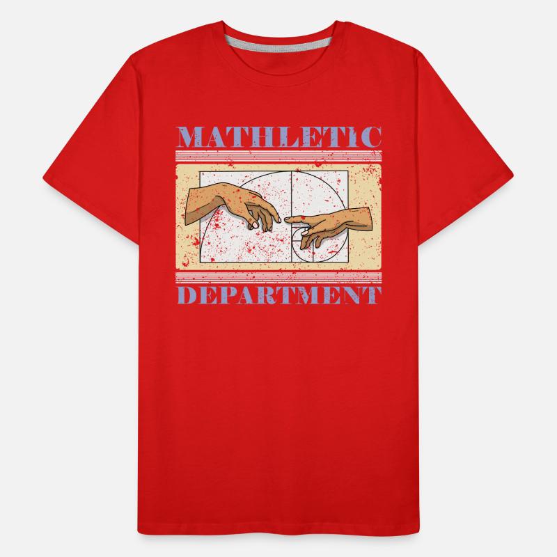 Fibonacci Art Geometry Spiral Student Men's Premium Organic T-Shirt