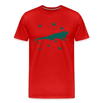 Bartagame - Amphibie Tier - Männer Premium Bio T-Shirt - Rot - Vorne - Damien (186cm)