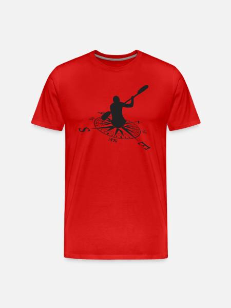 Paddle - Men's Premium Organic T-Shirt - red