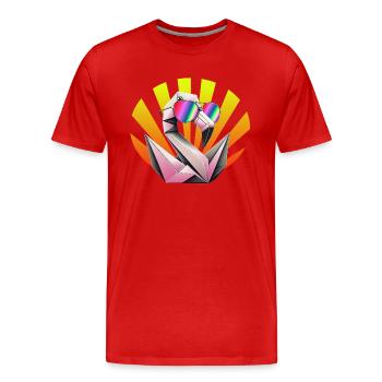 Summer Flamingo - T-shirt bio Premium Homme - rouge - Devant - Damien (186cm)