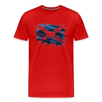 Scotland Flag - Schottland Flagge - Men's Premium Organic T-Shirt - red - Front - Damien (186cm)