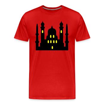 mosquée 02 - T-shirt bio Premium Homme - rouge - Devant - Damien (186cm)