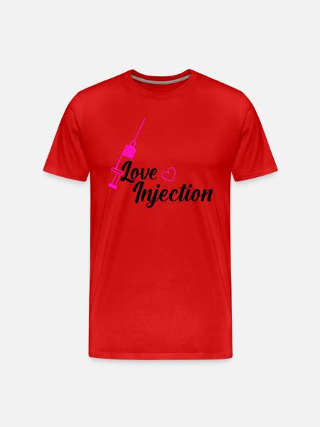 love injection - Men's Premium Organic T-Shirt - red