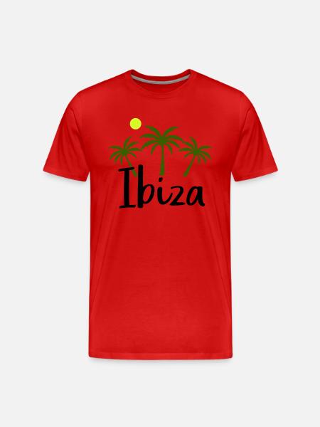 Ibiza - Men's Premium Organic T-Shirt - red
