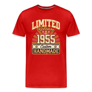 Limited 1955 Lustige Sprüche Geschenk Geburtstag - Männer Premium Bio T-Shirt - Rot - Vorne - Damien (186cm)