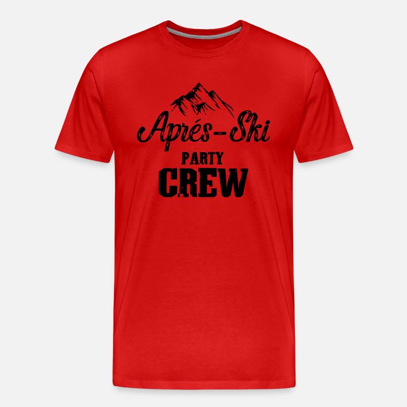 Apres Ski Party Crew - Männer Premium Bio T-Shirt - Rot