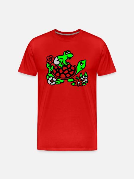 frogg & turtle / frog & turtle - Men's Premium Organic T-Shirt - red