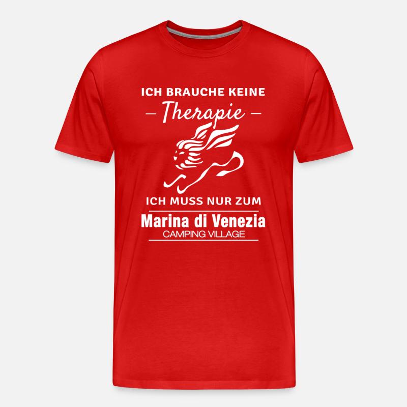 Venedig Camping Village - Männer Premium Bio T-Shirt - Rot