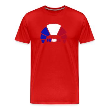 croissant france - Männer Premium Bio T-Shirt - Rot - Vorne - Damien (186cm)