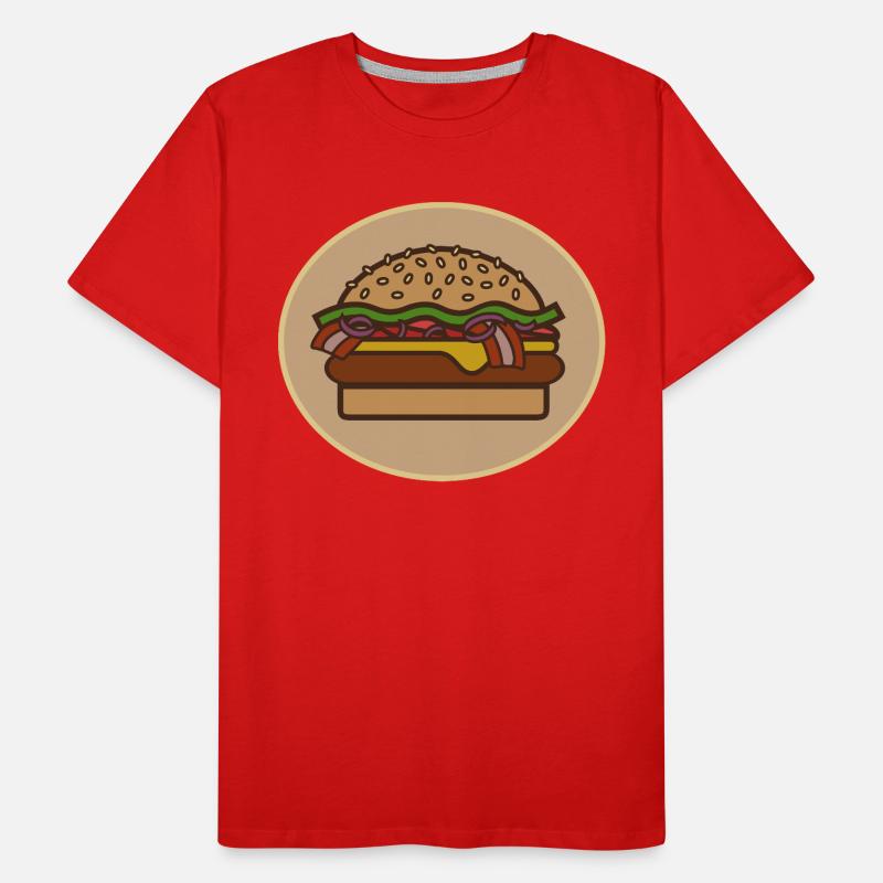 Cheeseburger T-shirt bio Premium Homme