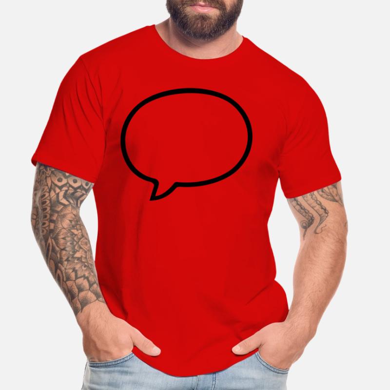 Speech bubble comic design Men's Premium Organic T-Shirt