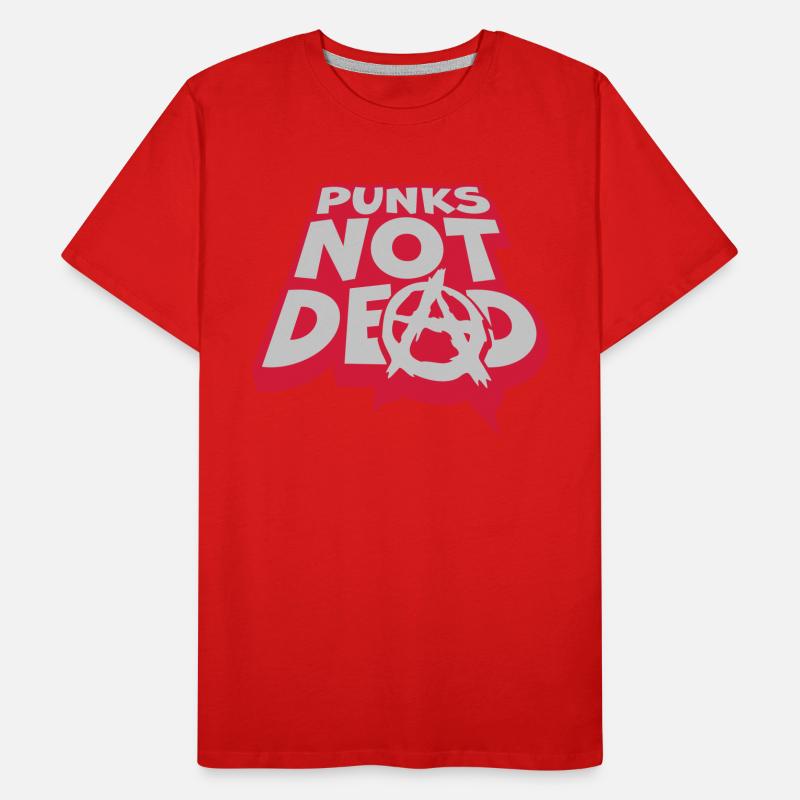 punks not dead Zitat Männer Premium Bio T-Shirt