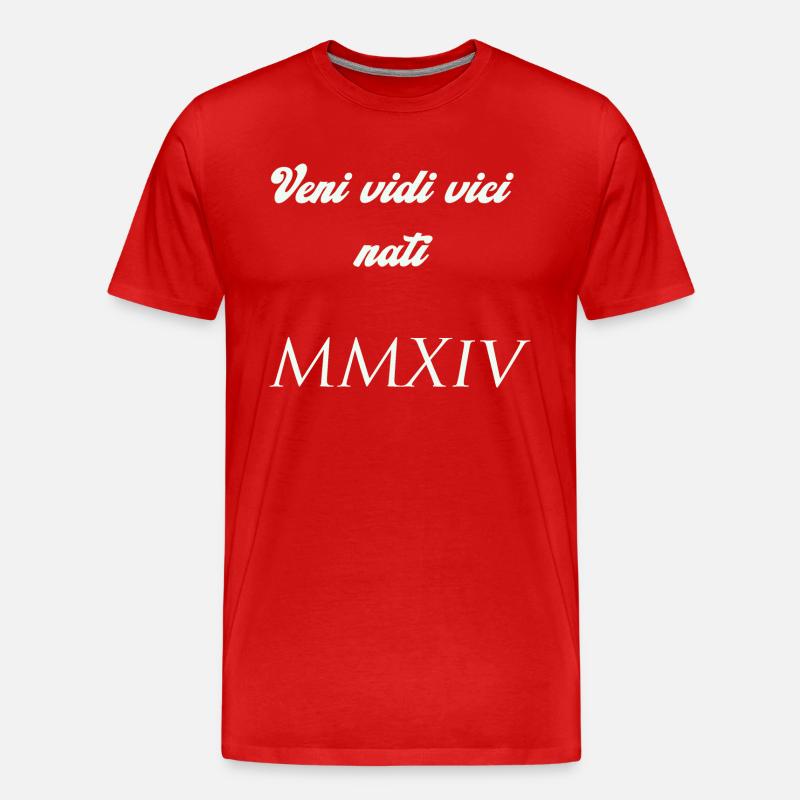 2014 - Männer Premium Bio T-Shirt - Rot