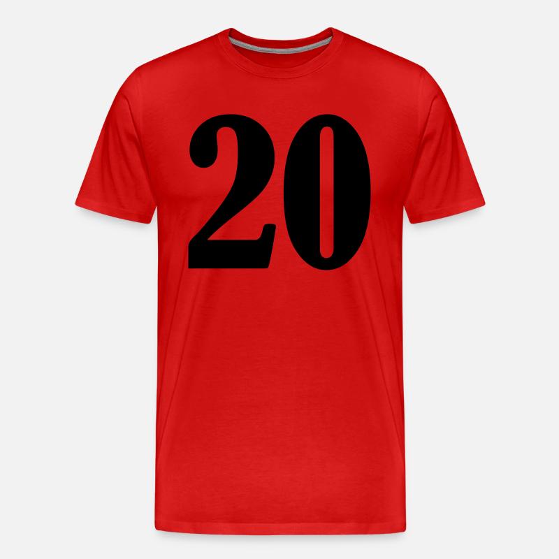 20 - Männer Premium Bio T-Shirt - Rot