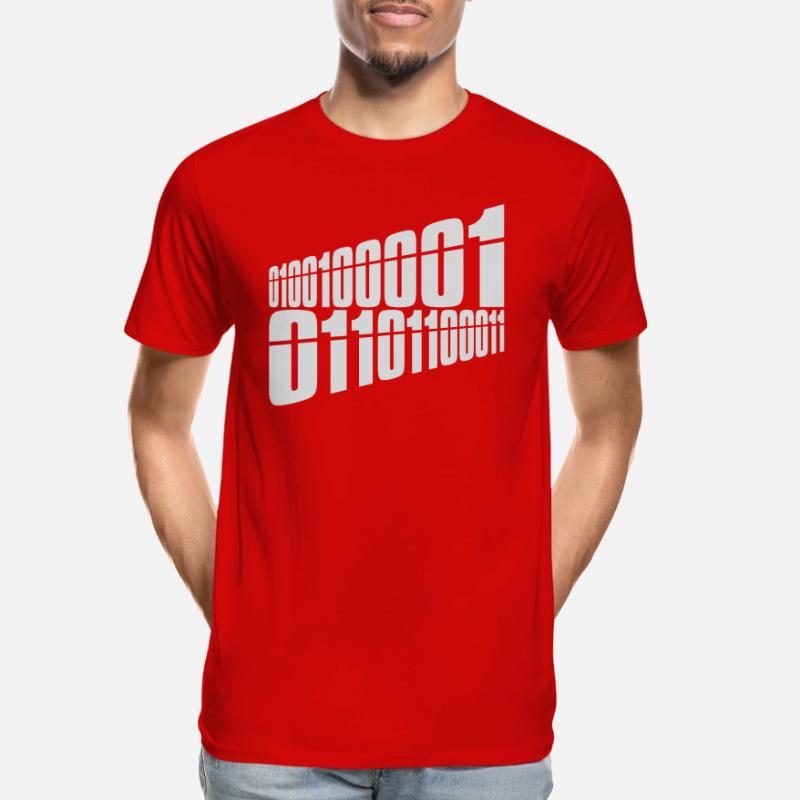 Binär Code Programm Sprache Männer Premium Bio T-Shirt