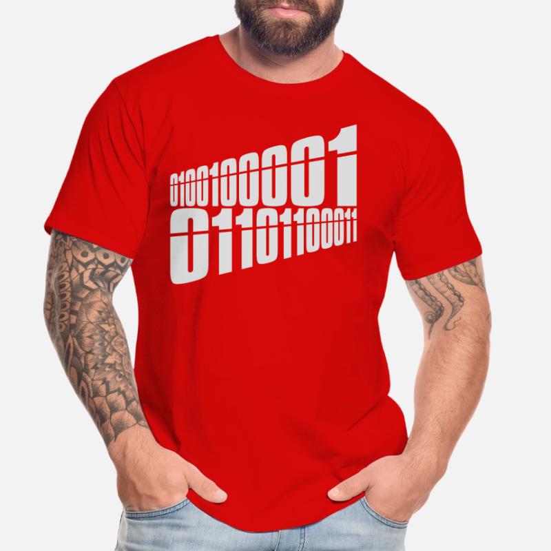 Langage de programme de code binaire T-shirt bio Premium Homme