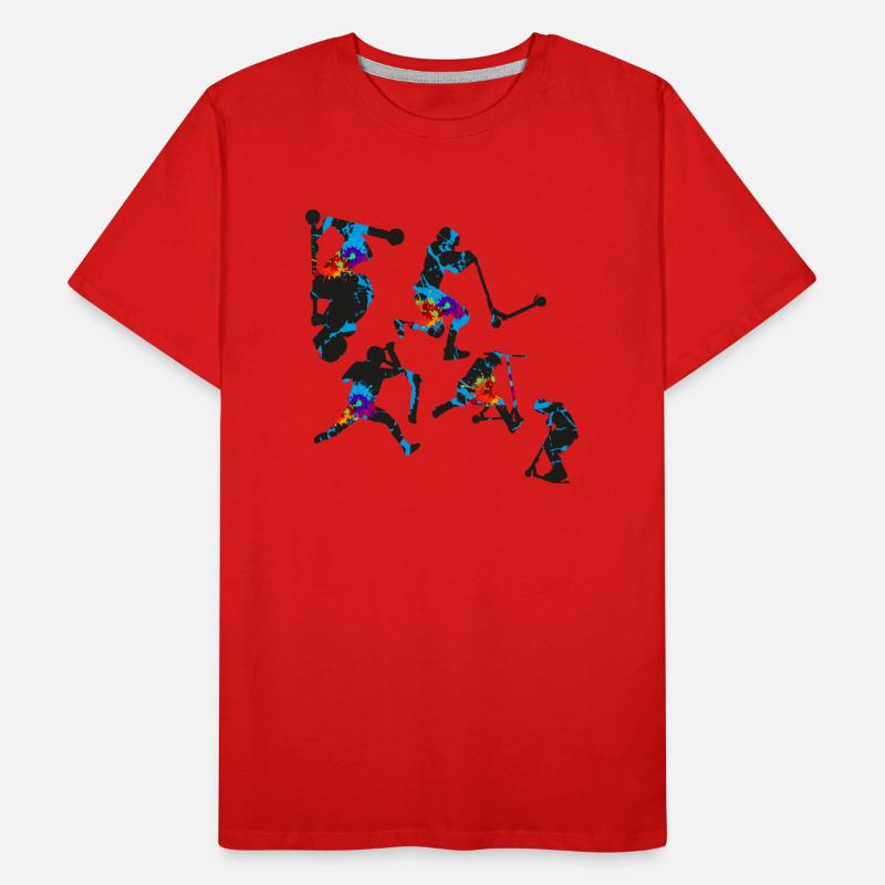 Stuntscooter,Trickscooter,tricks,stunt,e-scooter T-shirt bio Premium Homme