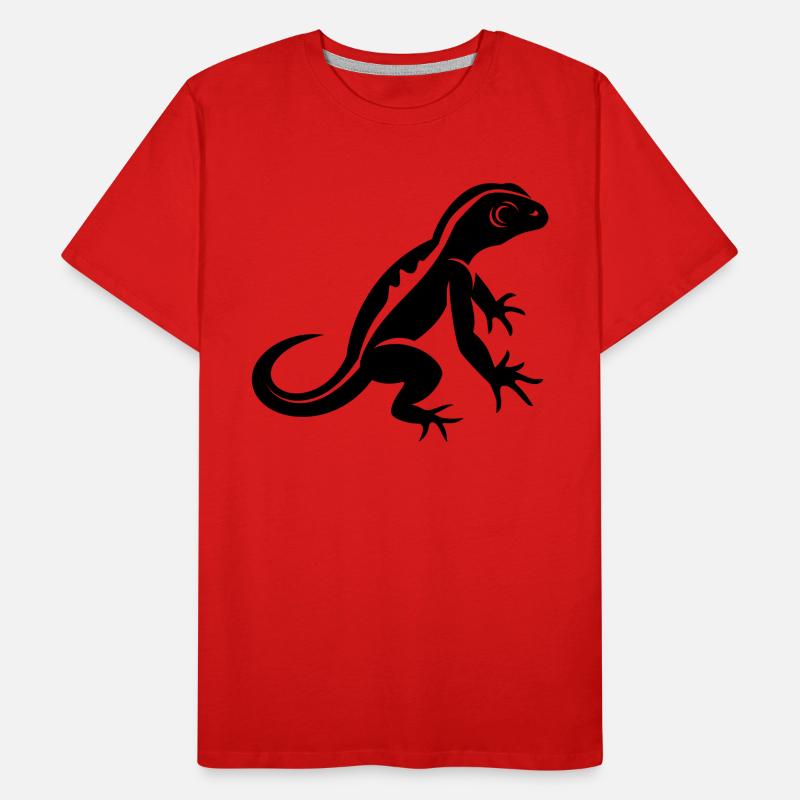 Eidechse Männer Premium Bio T-Shirt