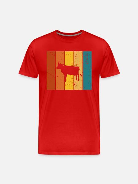 Vintage gaveko - Herre Premium T-shirt økologisk - rød