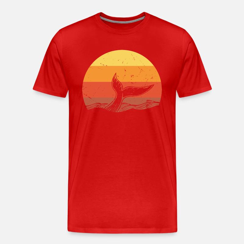 Requin requin - Haifisch - Männer Premium Bio T-Shirt - Rot