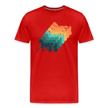 Traber Vintage Geschenk Rennen - Männer Premium Bio T-Shirt - Rot - Vorne - Damien (186cm)