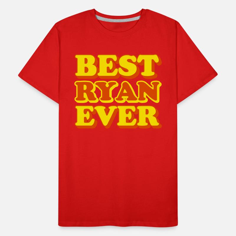 Ryan First Name Funny Gift Men's Premium Organic T-Shirt