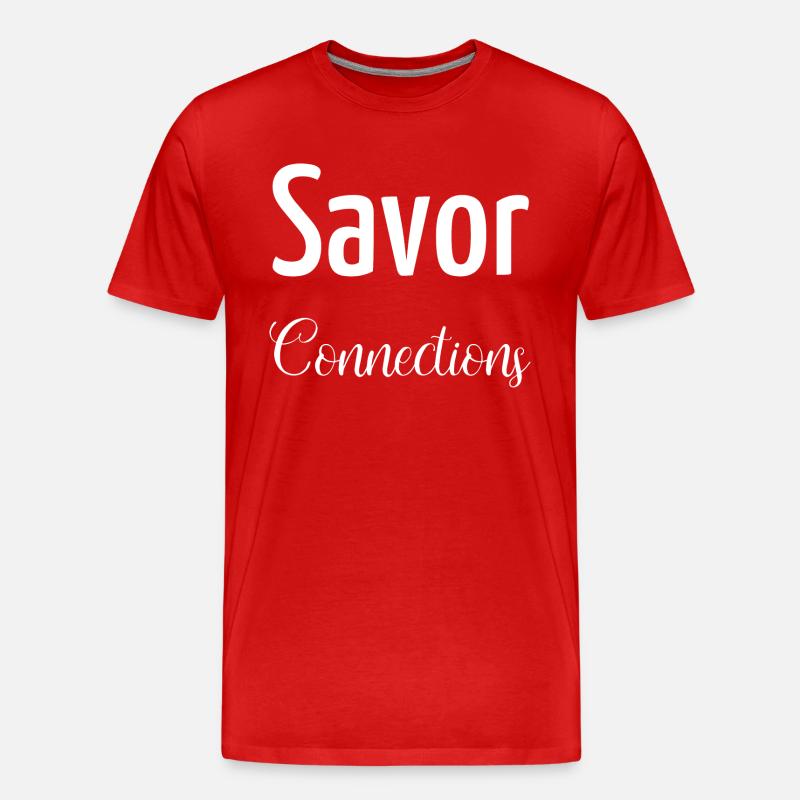 fostering connections connection quotes - Männer Premium Bio T-Shirt - Rot