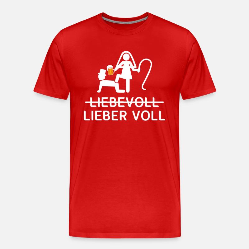 Lovingly Prefer Full Groups - Men's Premium Organic T-Shirt - red