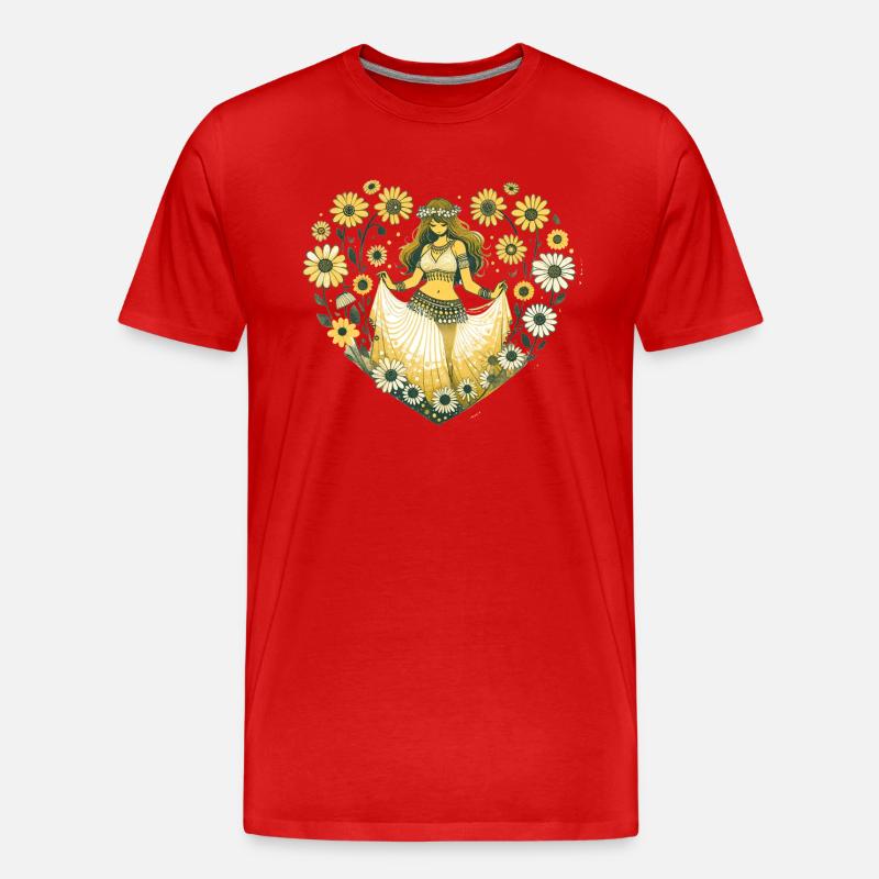 Danseuse orientale Daisy - T-shirt bio Premium Homme - rouge