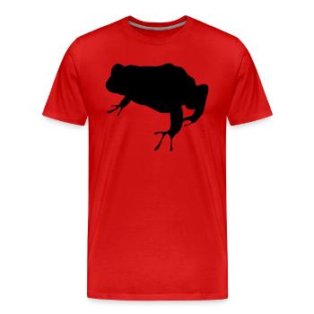 Grenouille - T-shirt bio Premium Homme - rouge - Devant - Damien (186cm)
