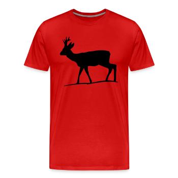 rehbock - Männer Premium Bio T-Shirt - Rot - Vorne - Damien (186cm)