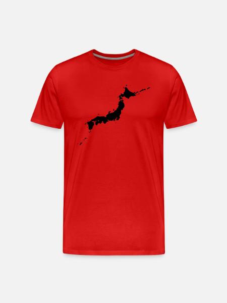 Japan - Männer Premium Bio T-Shirt - Rot