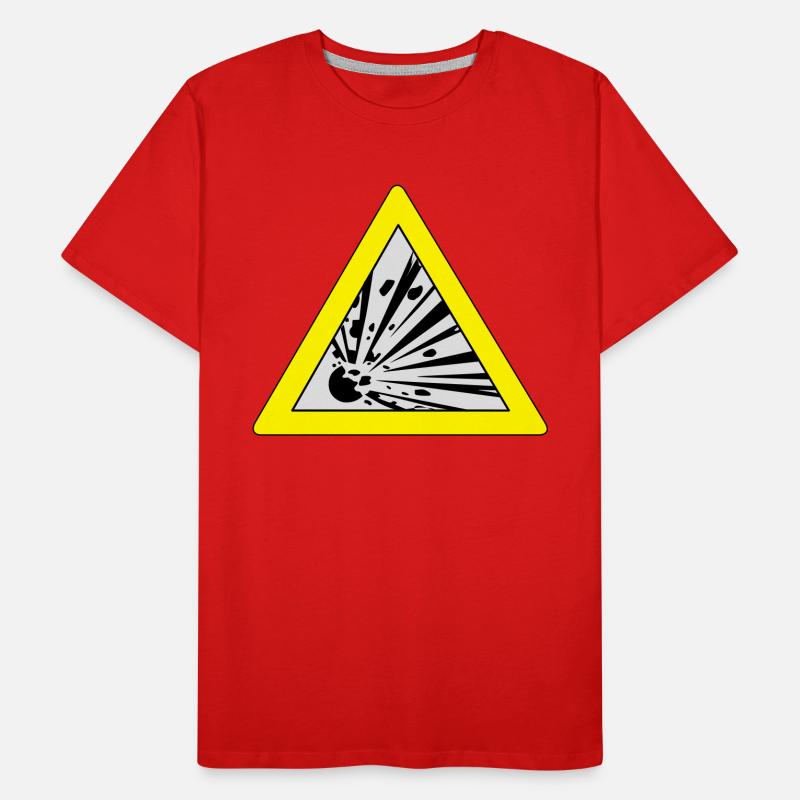 Trafic signe explosion T-shirt bio Premium Homme
