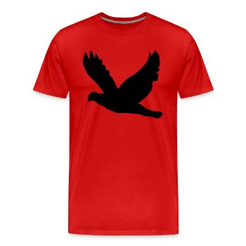bird - T-shirt bio Premium Homme - rouge - Devant - Damien (186cm)