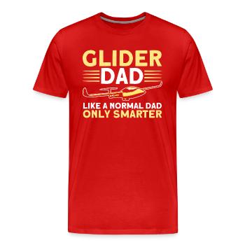 Planeur Pilote Planeur Planeur - T-shirt bio Premium Homme - rouge - Devant - Damien (186cm)