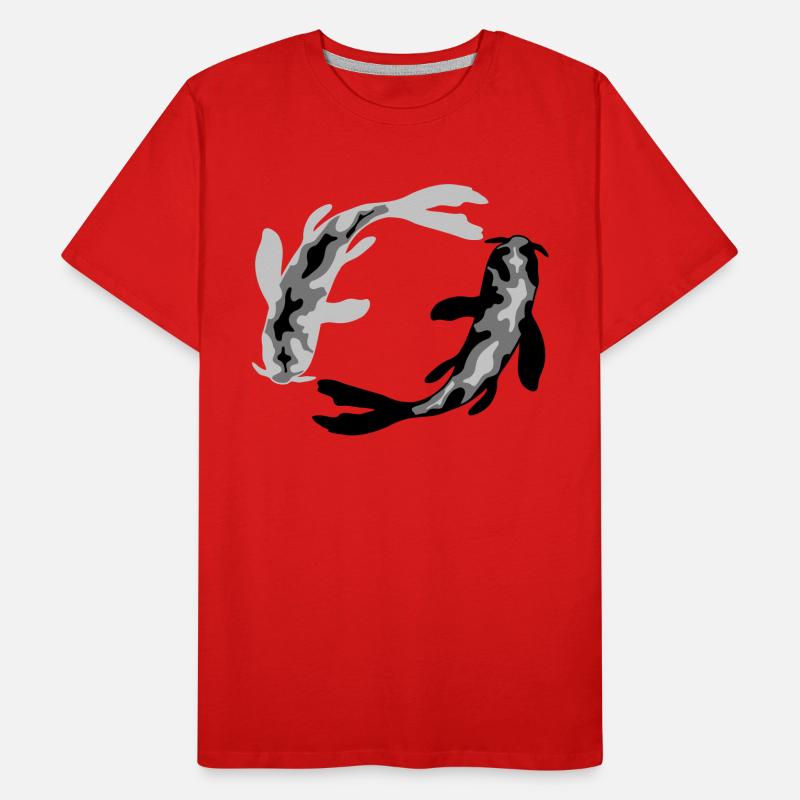 Circle Design 2 Koi Men's Premium Organic T-Shirt