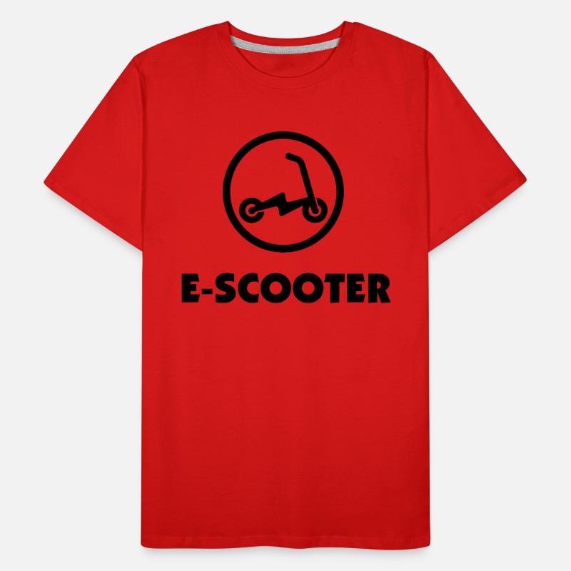 E-Scooter E-Roller Scooter T-shirt bio Premium Homme