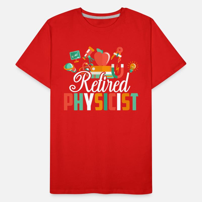 Physicist Retired Physicist Men's Premium Organic T-Shirt