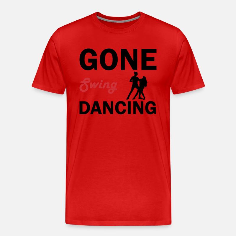 Dancing Dance Music - Männer Premium Bio T-Shirt - Rot