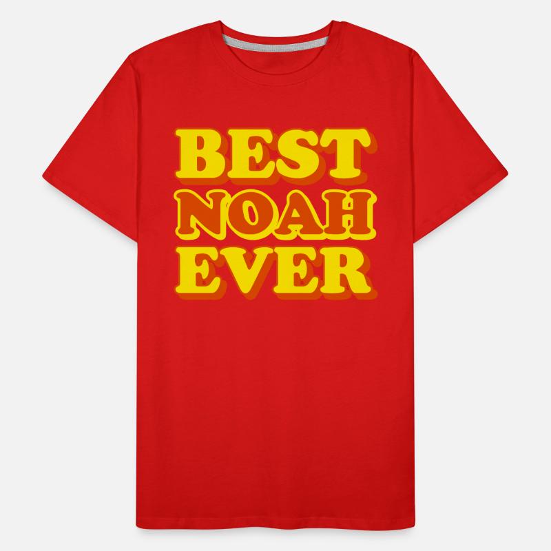 Noah First Name Funny Gift Men's Premium Organic T-Shirt
